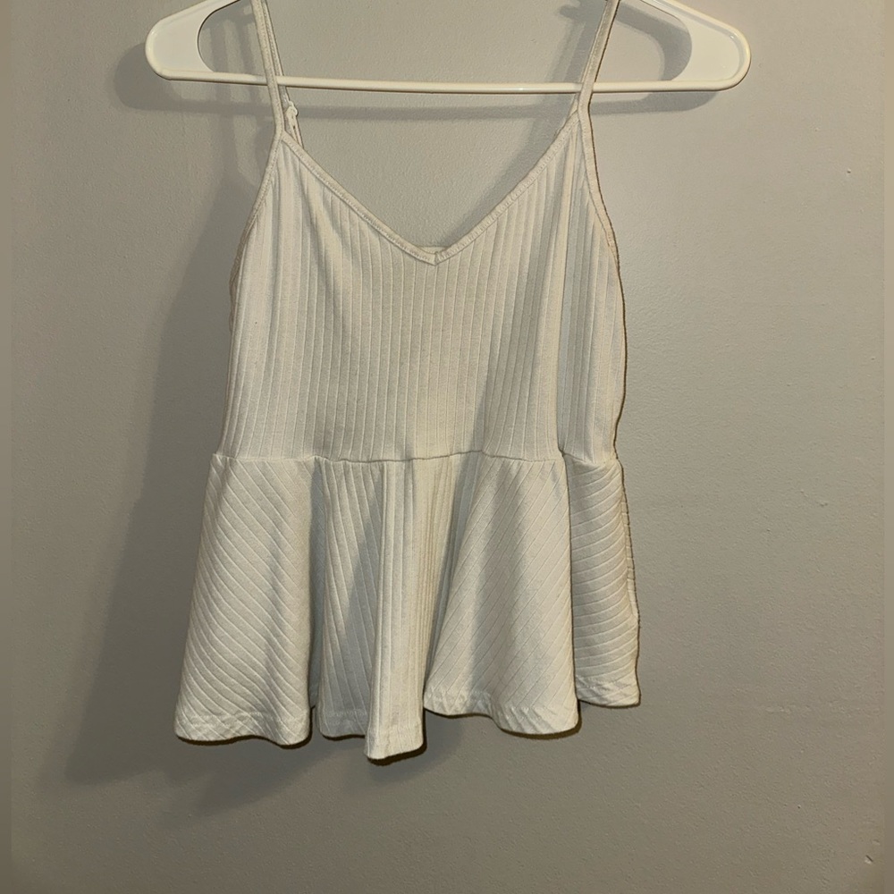 SHEIN Cream Ribbed Knitwear